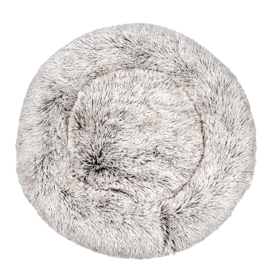Haustierbett FLUFF MIX Flauschiges Hunde- Katzenbett Moon / XS - ⌀40 cm