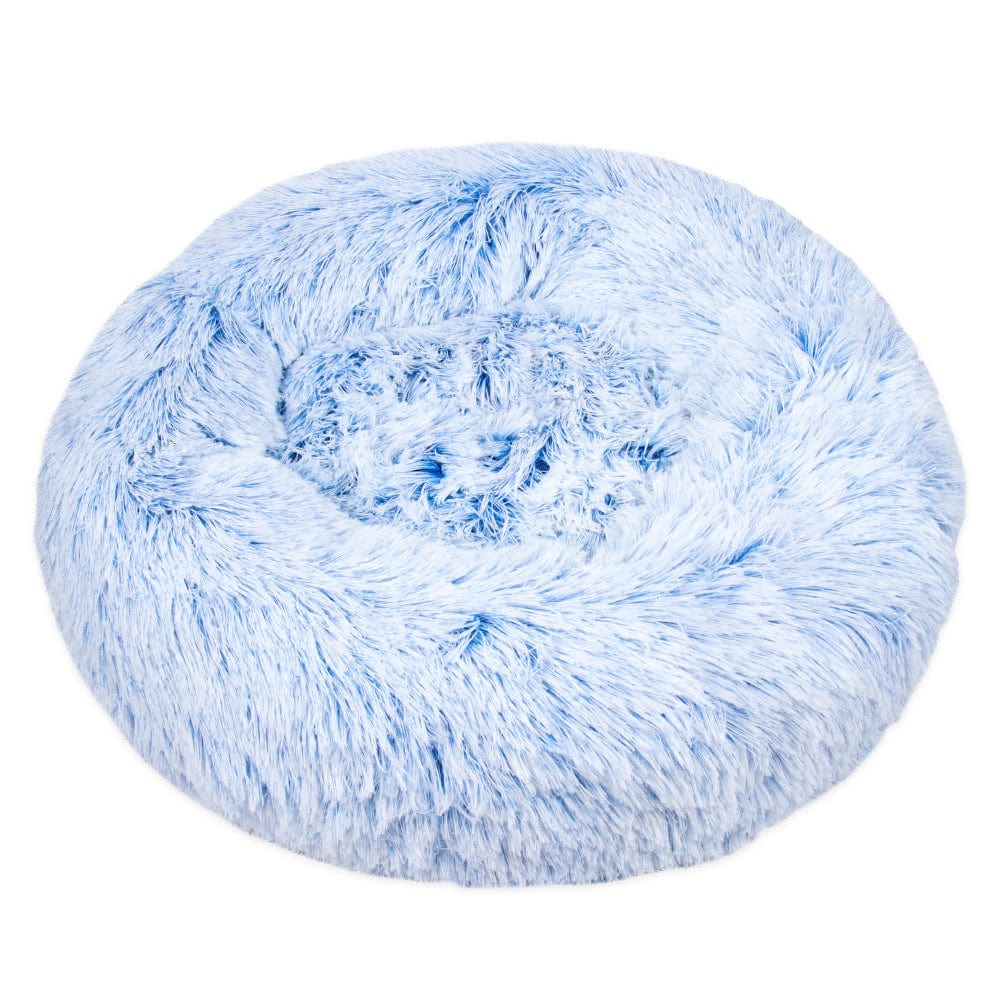 Haustierbett FLUFF MULTI Flauschiges Tierbett Blue / XS- ⌀40 cm