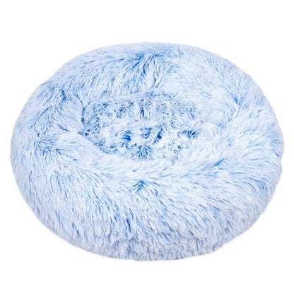Haustierbett FLUFF MULTI Flauschiges Tierbett Blue / XS- ⌀40 cm