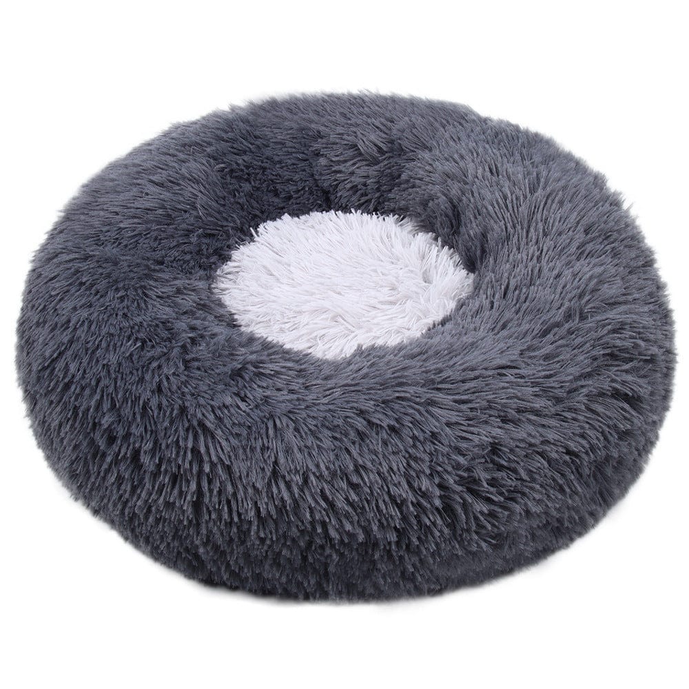 Haustierbett FLUFF MULTI Flauschiges Tierbett Grey / XS- ⌀40 cm