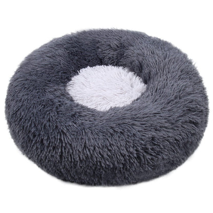 Haustierbett FLUFF MULTI Flauschiges Tierbett Grey / XS- ⌀40 cm