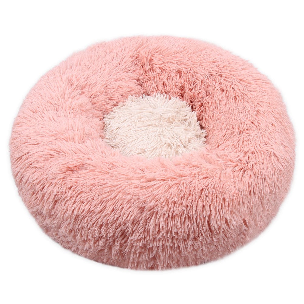Haustierbett FLUFF MULTI Flauschiges Tierbett Pink / XS- ⌀40 cm