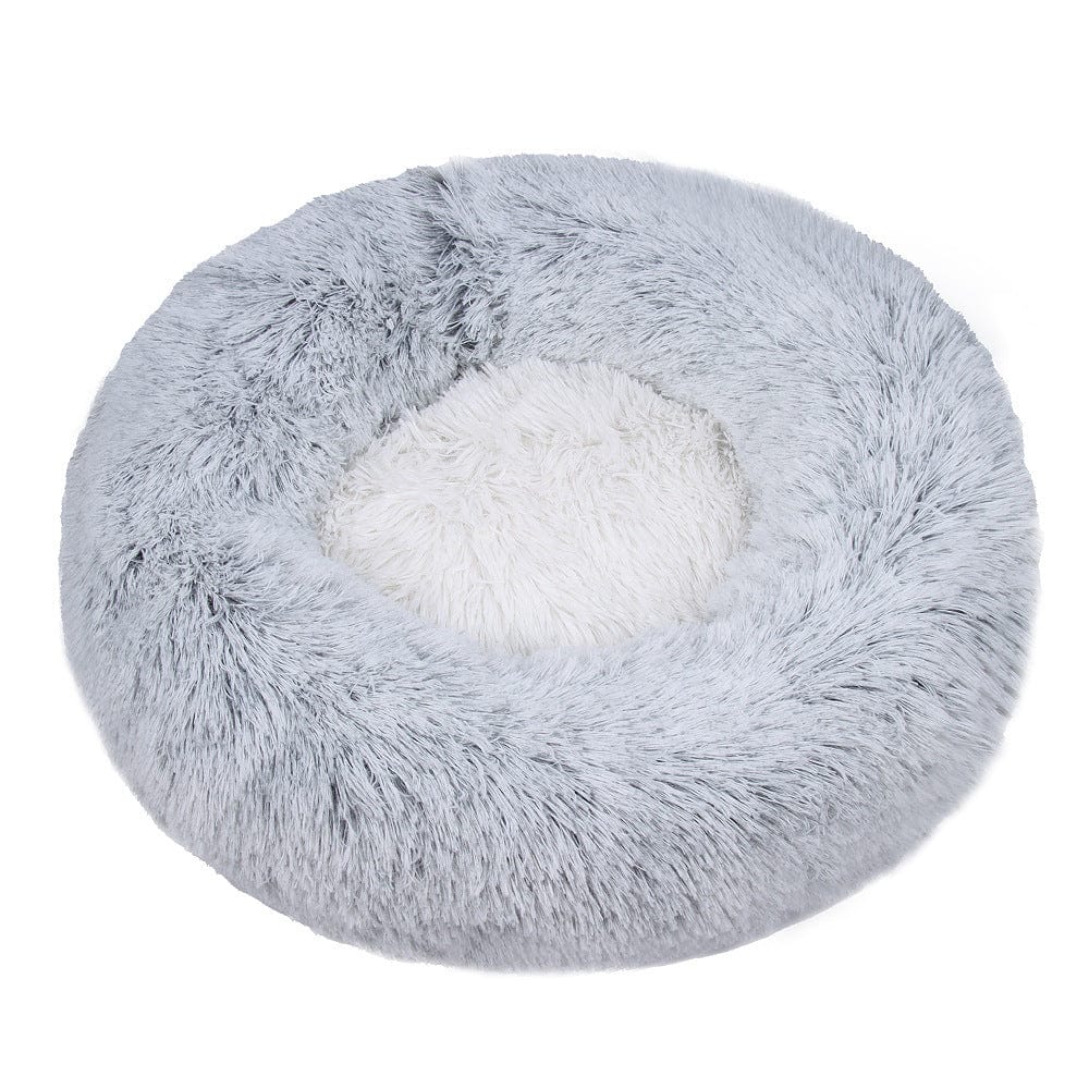 Haustierbett FLUFF MULTI Flauschiges Tierbett Silver / XS- ⌀40 cm