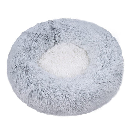 Haustierbett FLUFF MULTI Flauschiges Tierbett Silver / XS- ⌀40 cm