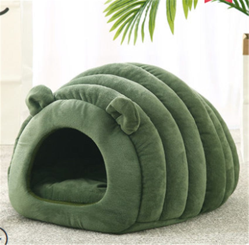 Haustierbett LOUIS CuddleCave Kuschelhöhle Dark Green / S