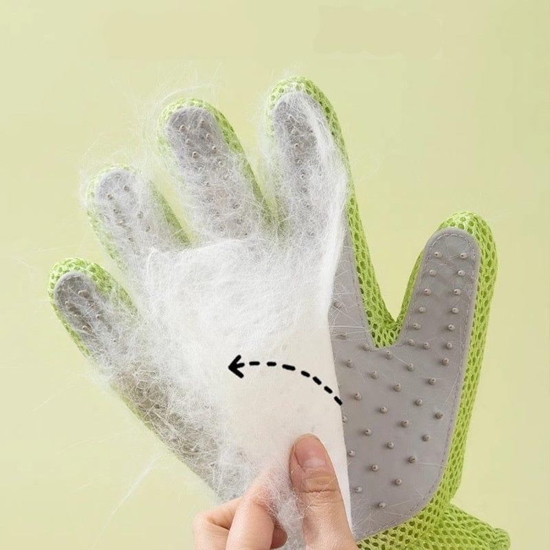 Haustierpflege Handschuh JOHN Haustierpflege Handschuh – Multifunktionale Silikonbürste für Bad, Massage und Haarentfernung