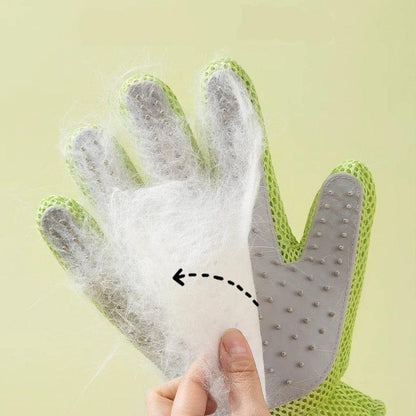 Haustierpflege Handschuh JOHN Haustierpflege Handschuh – Multifunktionale Silikonbürste für Bad, Massage und Haarentfernung