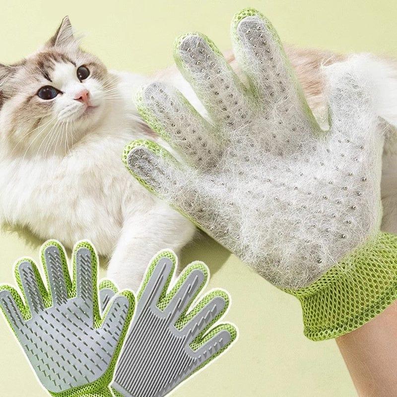 Haustierpflege Handschuh JOHN Haustierpflege Handschuh – Multifunktionale Silikonbürste für Bad, Massage und Haarentfernung