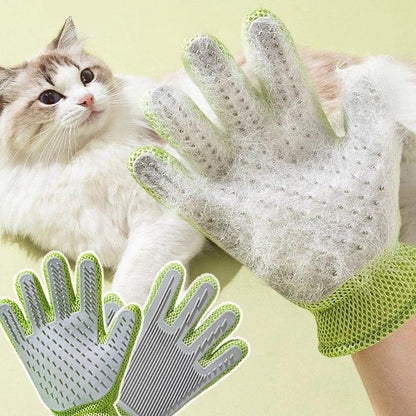 Haustierpflege Handschuh JOHN Haustierpflege Handschuh – Multifunktionale Silikonbürste für Bad, Massage und Haarentfernung