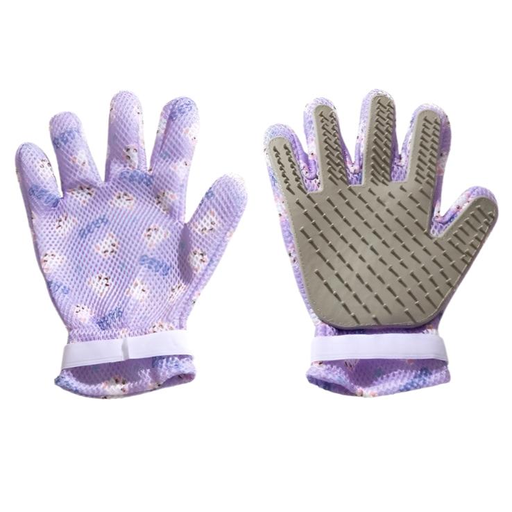 Haustierpflege Handschuh JOHN Haustierpflege Handschuh – Multifunktionale Silikonbürste für Bad, Massage und Haarentfernung Teddy