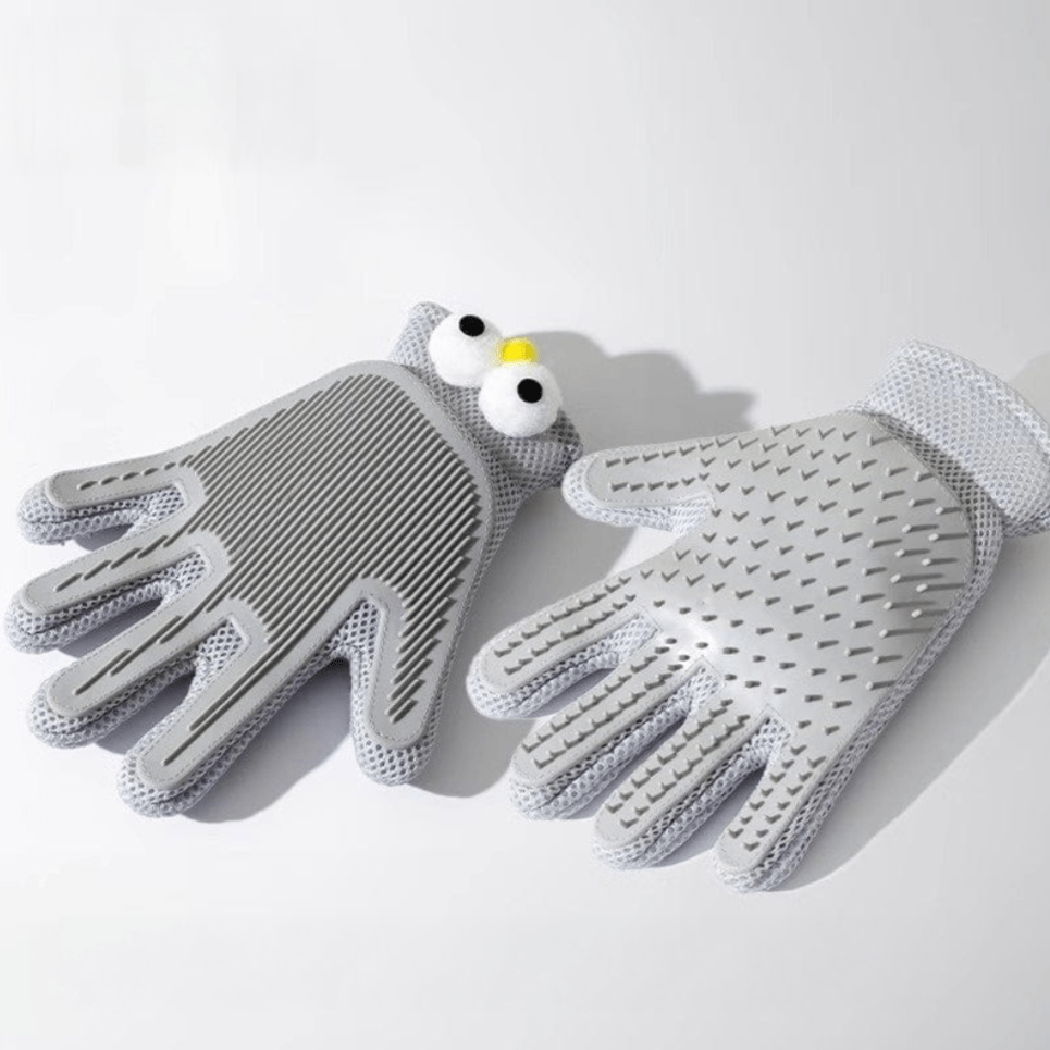 Haustierpflege Handschuh JOHN Haustierpflege Handschuh – Multifunktionale Silikonbürste für Bad, Massage und Haarentfernung Zoomy