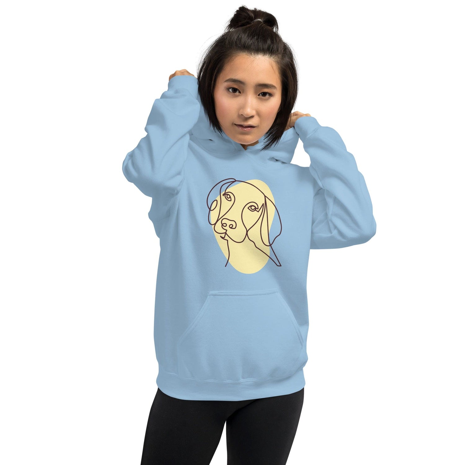 Hundebesitzer Kleidung DOGGO Kuscheliger Hoodie für Hundeliebhaber Blue / S