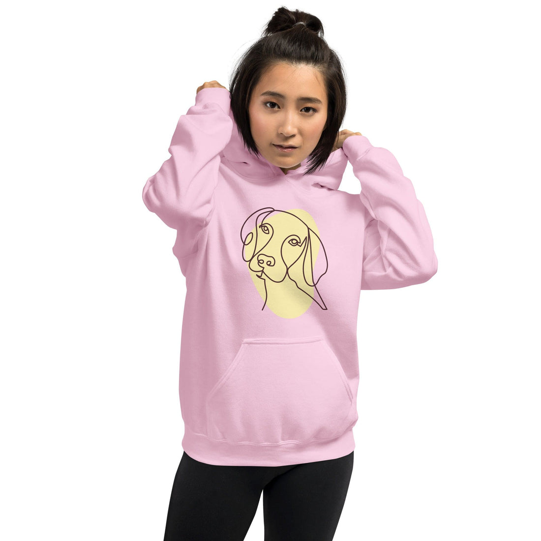 Hundebesitzer Kleidung DOGGO Kuscheliger Hoodie für Hundeliebhaber Pink / S