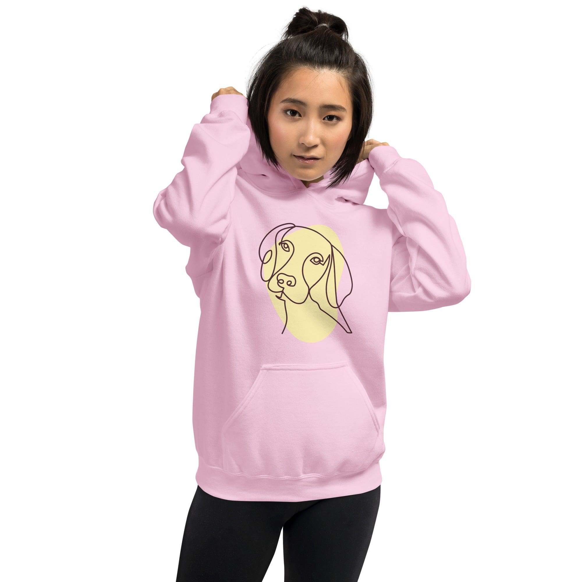 Hundebesitzer Kleidung DOGGO Kuscheliger Hoodie für Hundeliebhaber Pink / S
