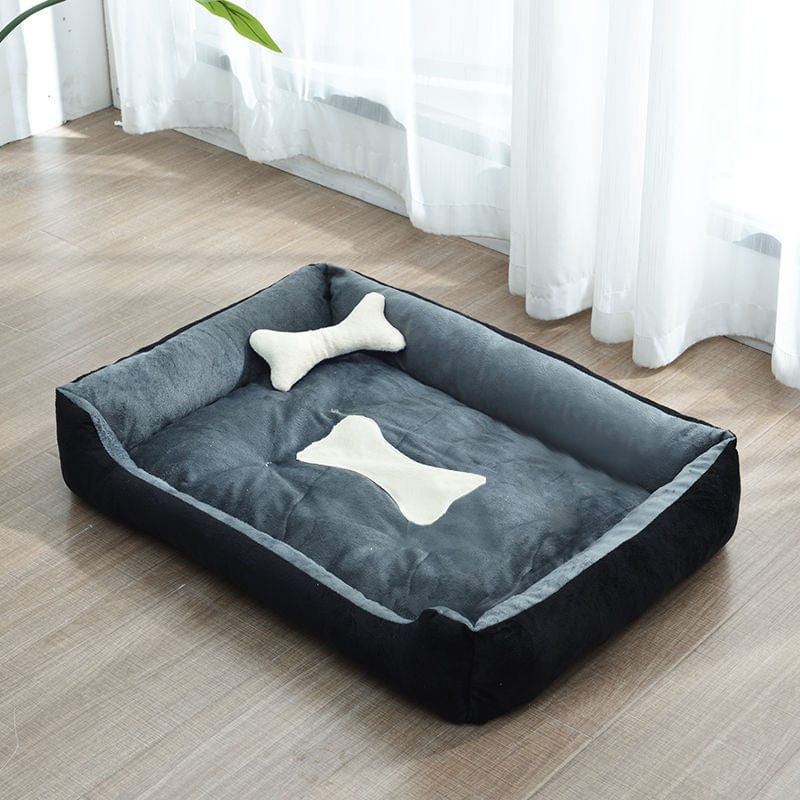 Hundebett BONNY Vier Jahreszeiten Hundebett Black+Grey / S