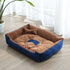 Hundebett BONNY Vier Jahreszeiten Hundebett Blue+Brown / S