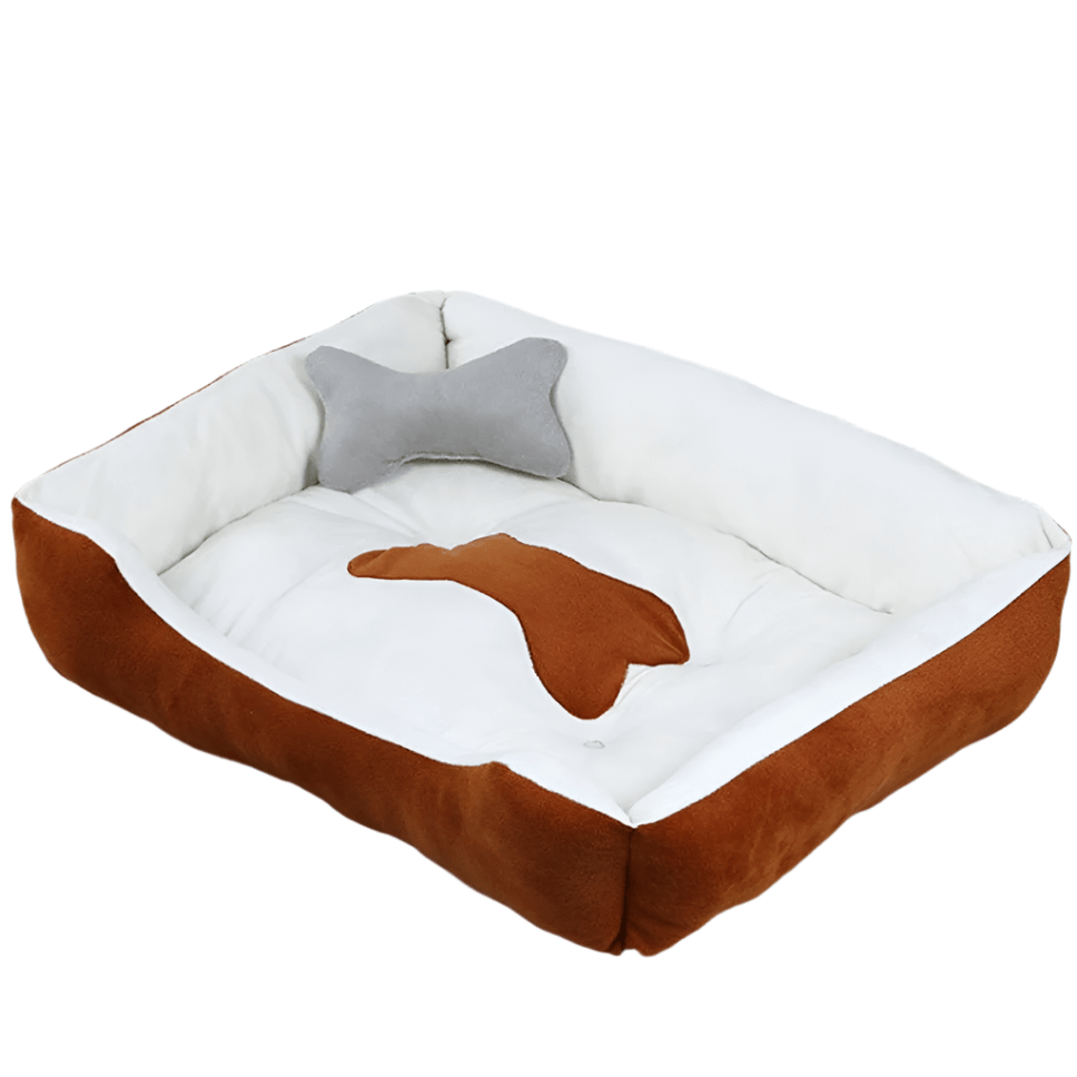 Hundebett CHOW Vier Jahreszeiten Hundebett Brown+Beige / S
