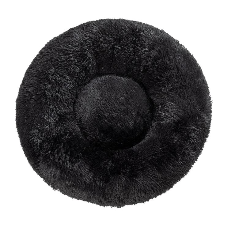 Hundebett FLUFF Flauschiges Hundebett S - ⌀40 cm / Black