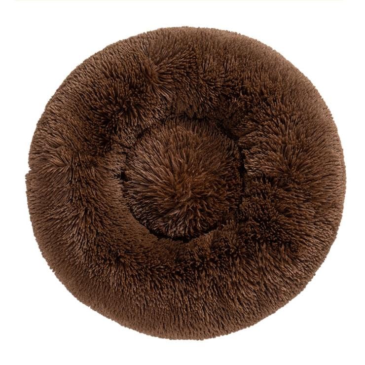 Hundebett FLUFF Flauschiges Hundebett S - ⌀40 cm / Coffee
