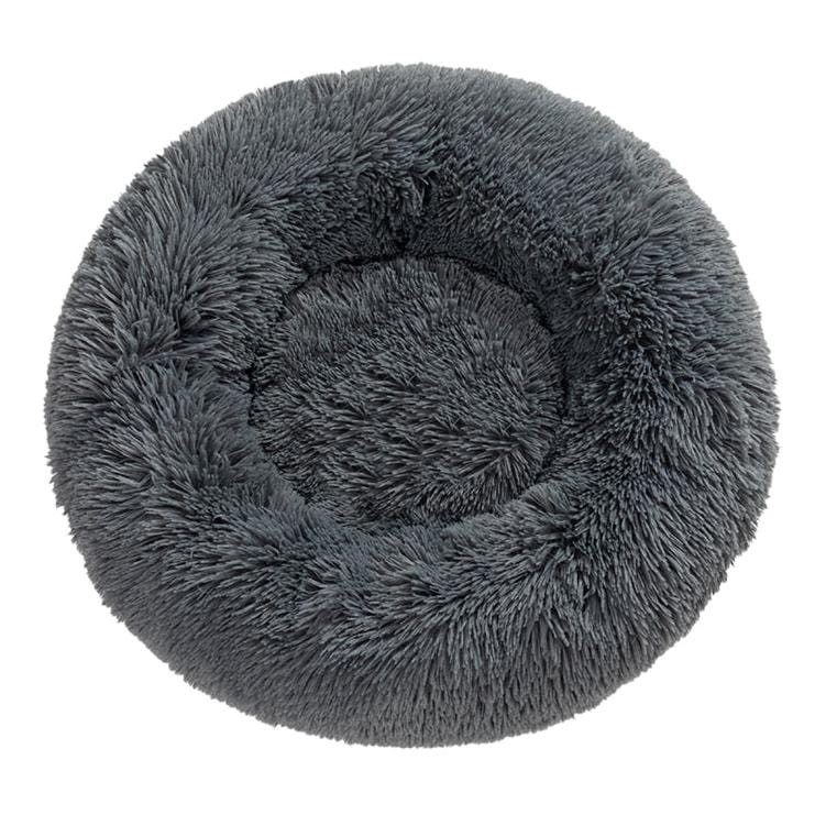 Hundebett FLUFF Flauschiges Hundebett S - ⌀40 cm / Dark Grey