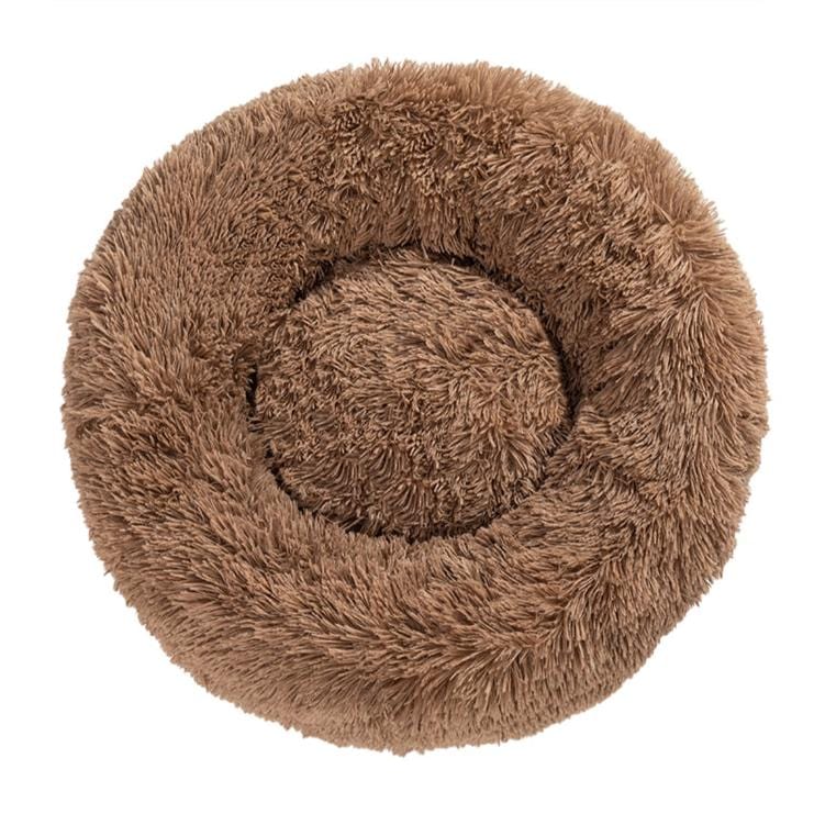 Hundebett FLUFF Flauschiges Hundebett S - ⌀40 cm / Khaki