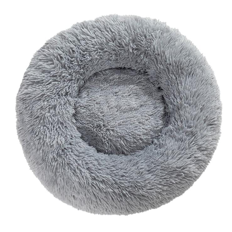Hundebett FLUFF Flauschiges Hundebett S - ⌀40 cm / Light Grey