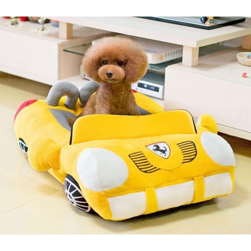 Hundebett PAWMOBIL Sportliche Hundebett Katzebett Yellow