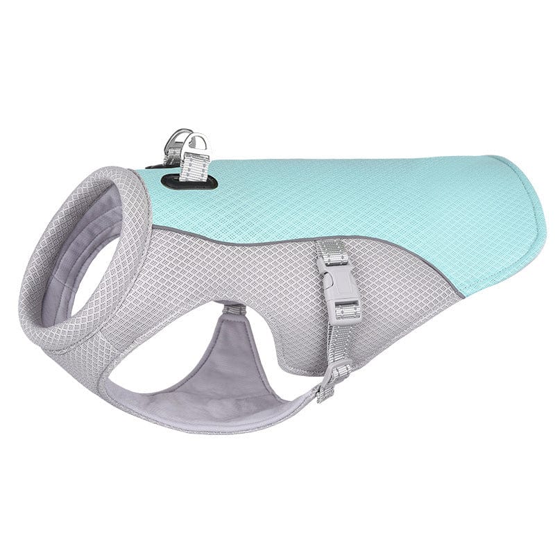 Hundegeschirr BAILEY Sommer Kühlweste für Hunde Blue / S