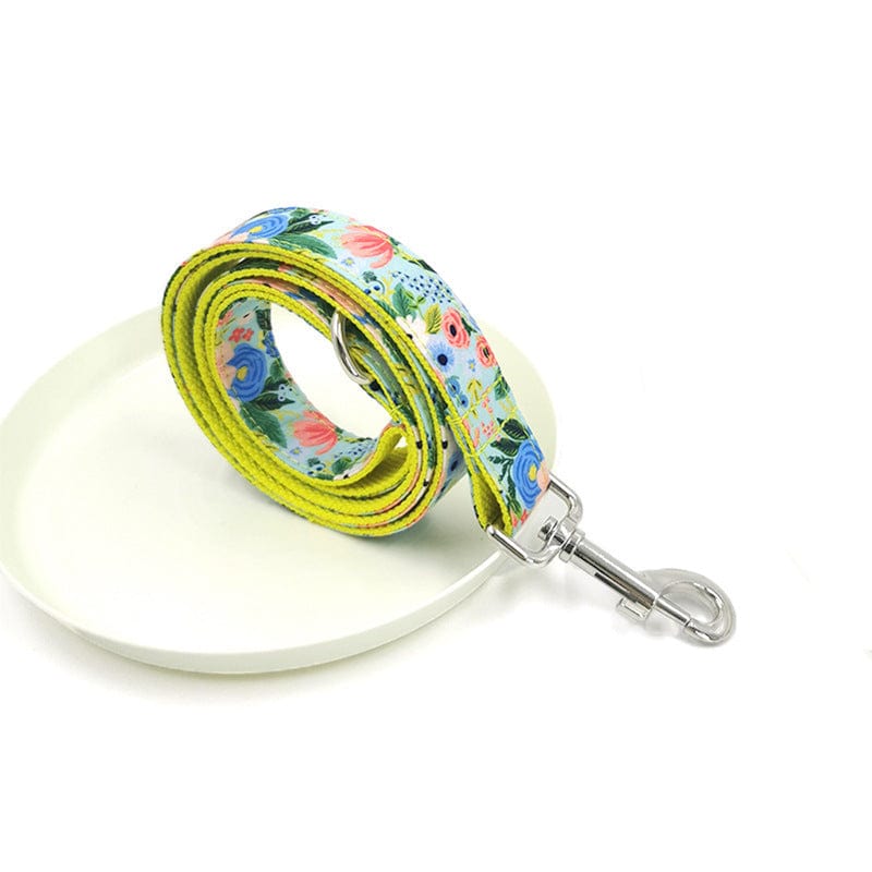 Hundehalsband CLEO FLEUR Premium Hundeleine + Halsband