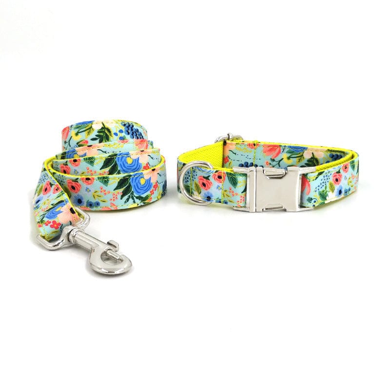 Hundehalsband CLEO FLEUR Premium Hundeleine + Halsband XS