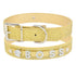 Hundehalsband SPARK Personalisiertes Hundehalsband mit Name Gold / XS