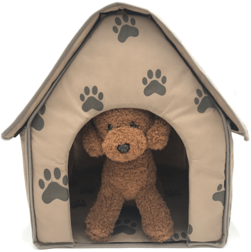 Hundehütte MARSHALL Kompakte Faltbare Hundehütte Brown