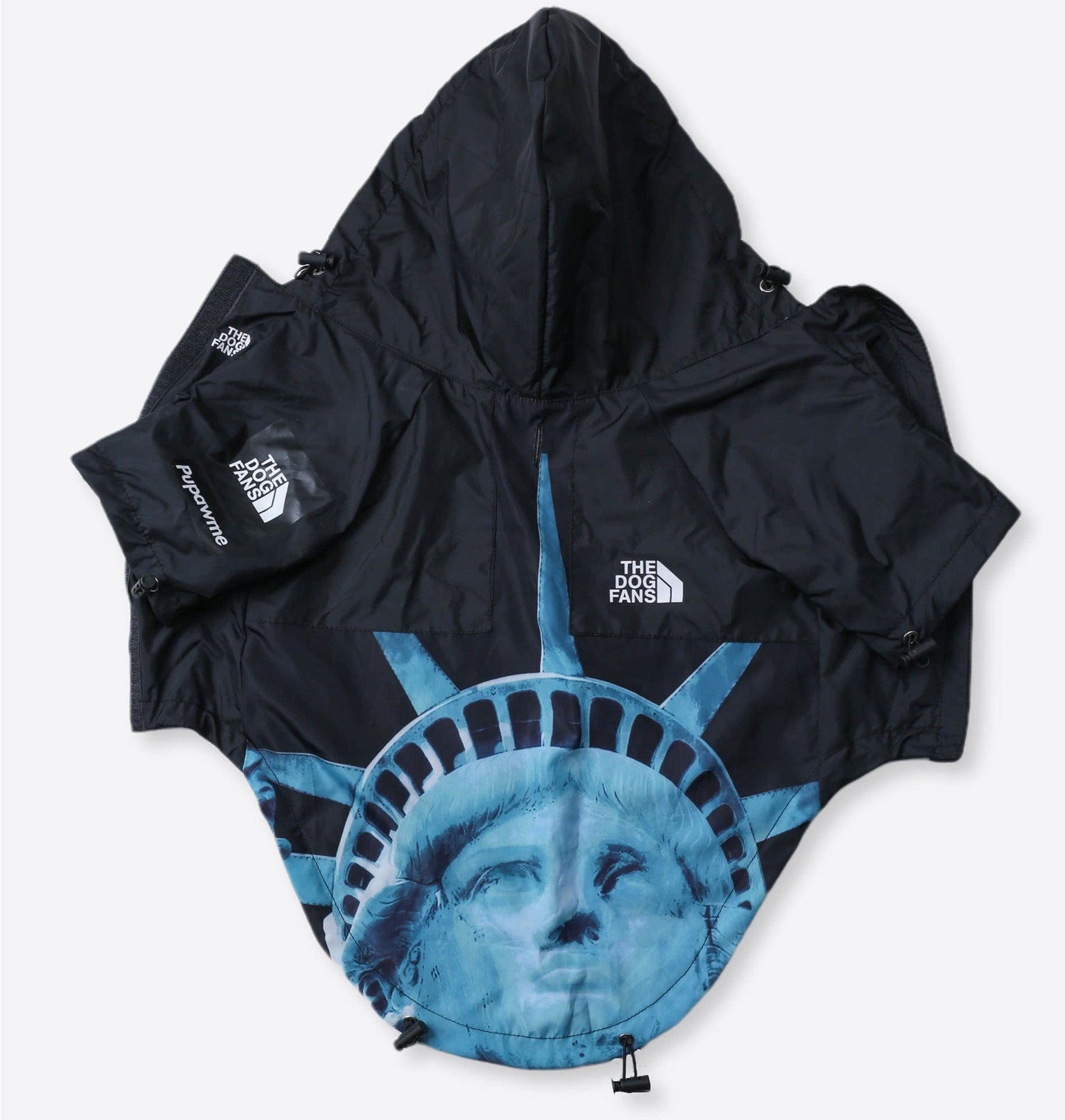 Hundejacke BASS NewYork Wind- und Regenfeste Hundejacke Black Statue / S