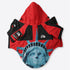 Hundejacke BASS NewYork Wind- und Regenfeste Hundejacke Red Statue / S