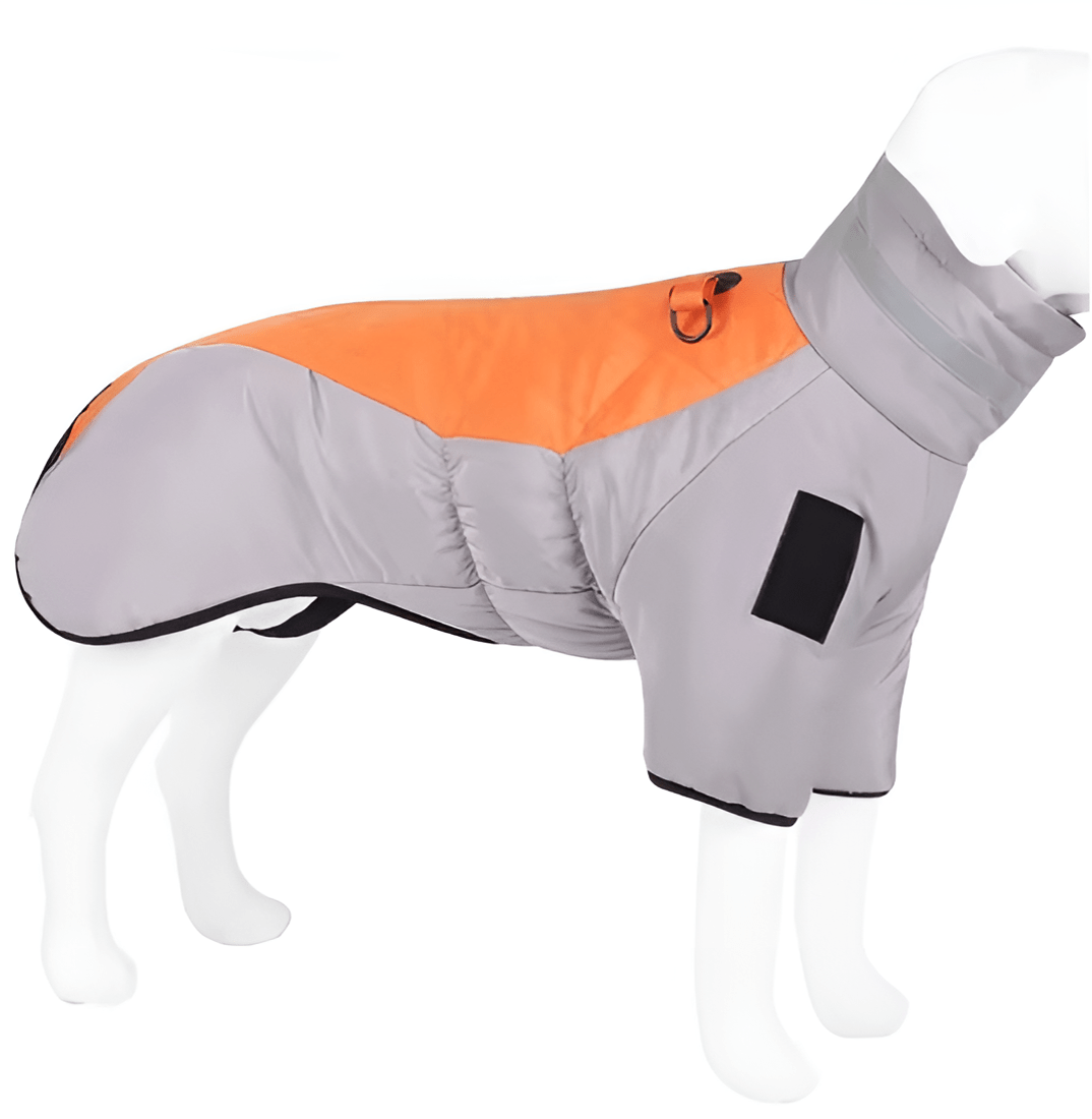 Hundejacke JACKIE Winter Hundeweste mit Hohem Kragen – Winddichte &amp; Wärmende Jacke Orange / XS