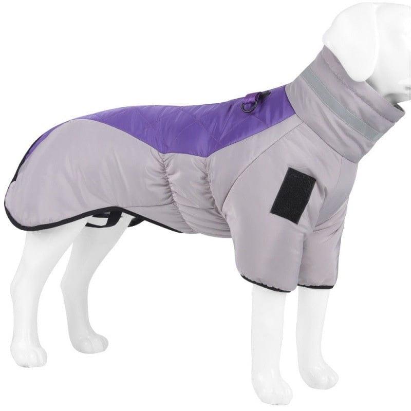 Hundejacke JACKIE Winter Hundeweste mit Hohem Kragen – Winddichte &amp; Wärmende Jacke Purple / XS