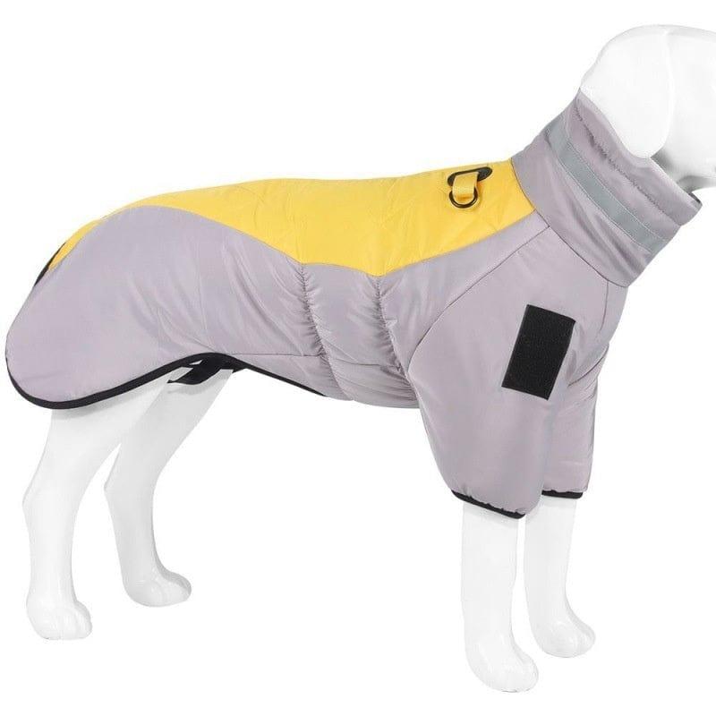 Hundejacke JACKIE Winter Hundeweste mit Hohem Kragen – Winddichte &amp; Wärmende Jacke Yellow / XS