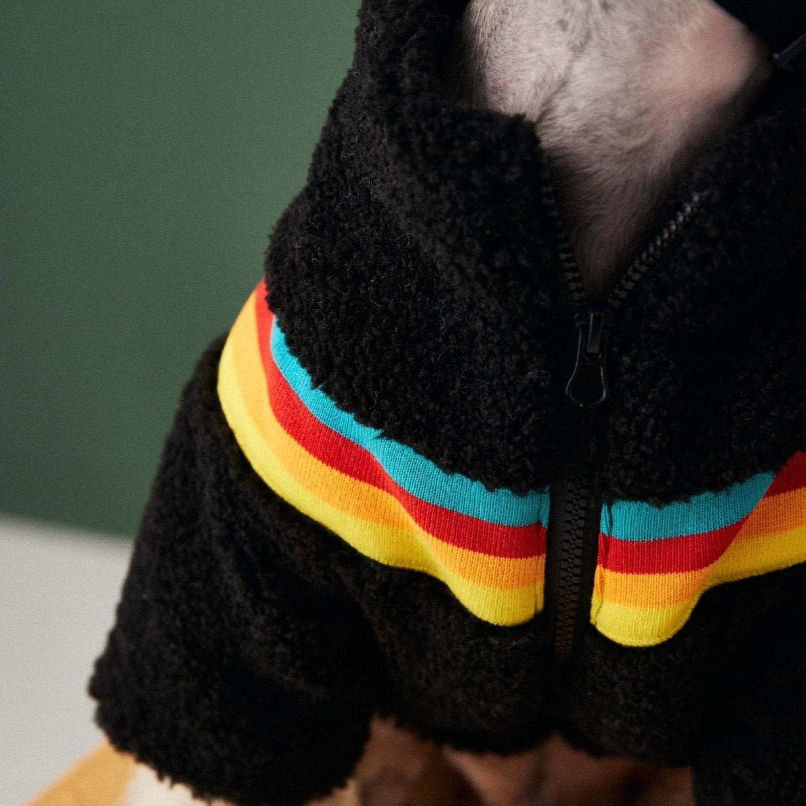 Hundejacke SHERPA Flauschiger Hundemantel – Reißverschluss, warm &amp; trendy