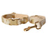 Hundeleine CLEO CREAM Premium Velvet Hundeleine + Halsband Set A / XS