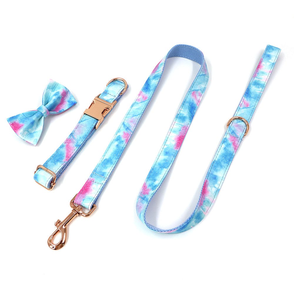 Hundeleine CLEO MILKY WAY Premium Hundeleine + Halsband
