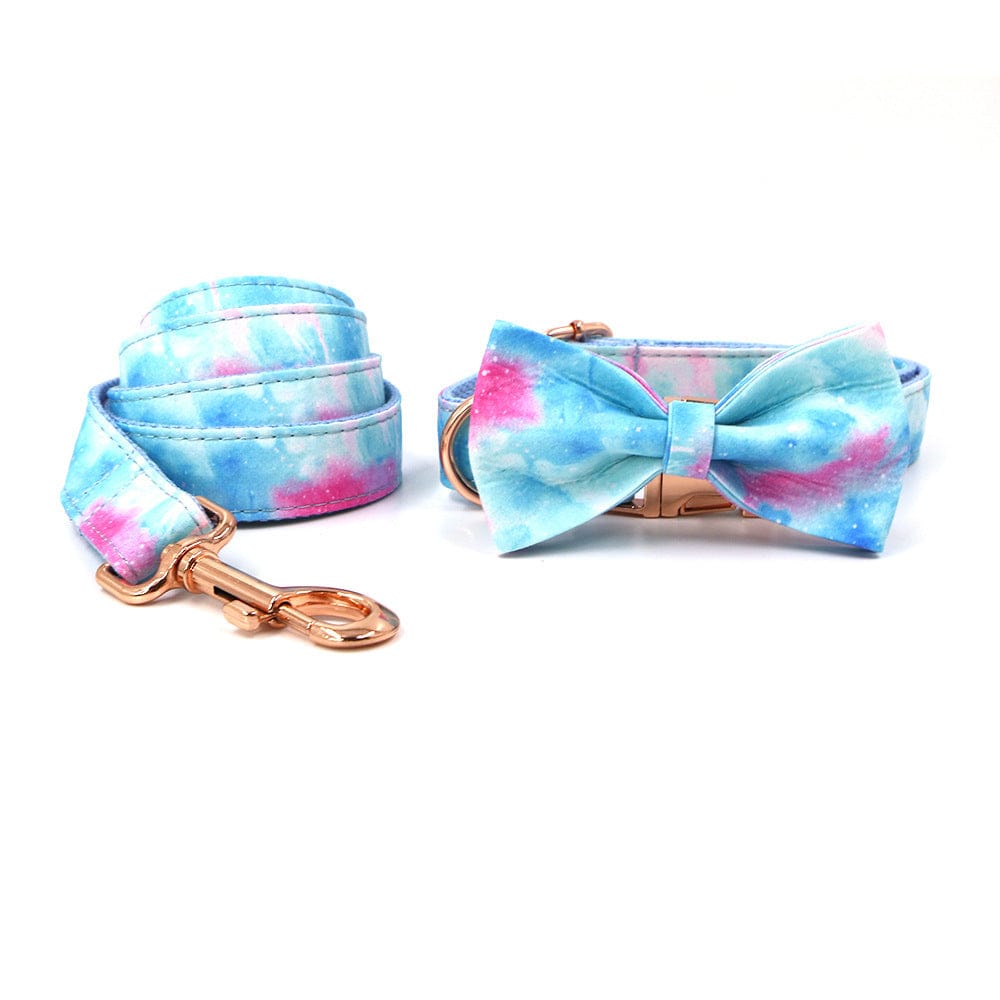 Hundeleine CLEO MILKY WAY Premium Hundeleine + Halsband XS