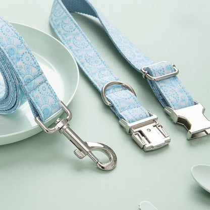 Hundeleine CLEO PAISLEY Premium Hundeleine + Halsband SET