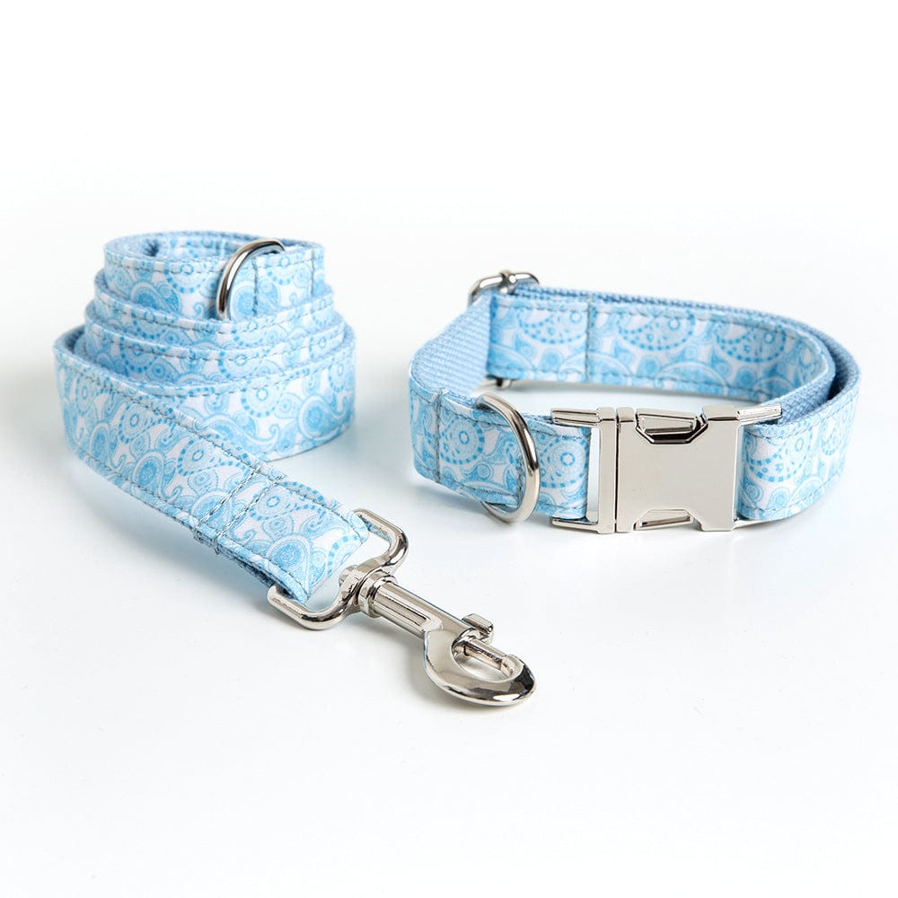 Hundeleine CLEO PAISLEY Premium Hundeleine + Halsband SET