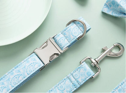 Hundeleine CLEO PAISLEY Premium Hundeleine + Halsband SET