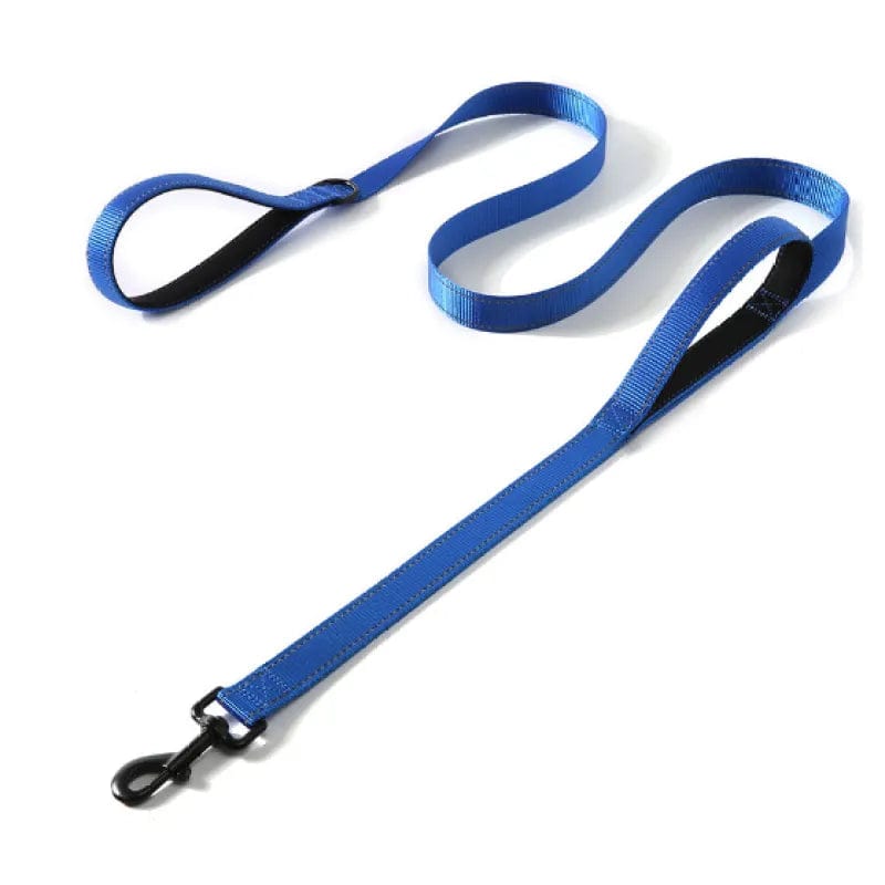 Hundeleine DRACO Doppelseitige Hundeleine mit Reflektorstreifen 1,8m Blue