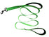 Hundeleine DRACO Doppelseitige Hundeleine mit Reflektorstreifen 1,8m Green