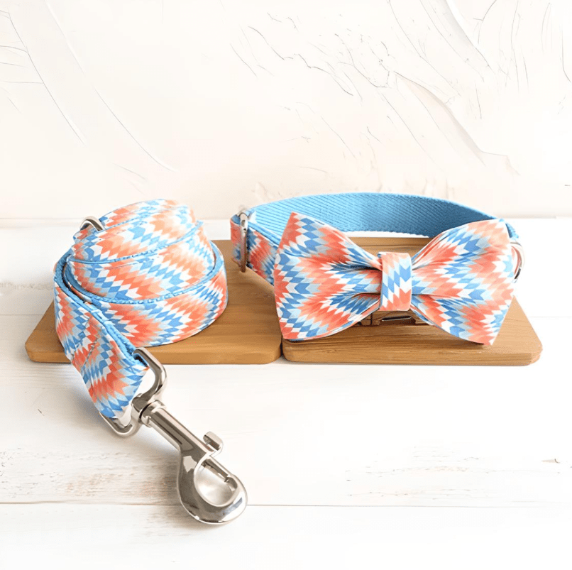 Hundeleine LILY Hundehalsband + Hundeleine SET Mit Bow / XS