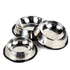 Hundenapf CLASSY Edelstahl-Hundenapf mit Anti-Rutsch-Boden 15 cm SET