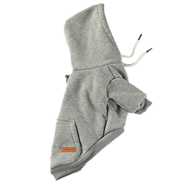 Hundepullover AMIGO Kuscheliger  &amp; Stylischer Hoodie für Haustiere Gray / S