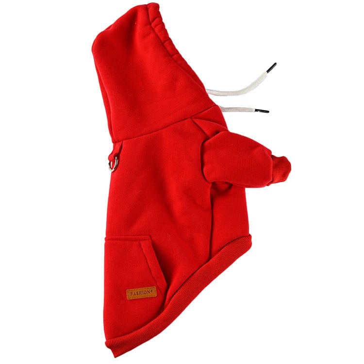 Hundepullover AMIGO Kuscheliger  &amp; Stylischer Hoodie für Haustiere Red / S